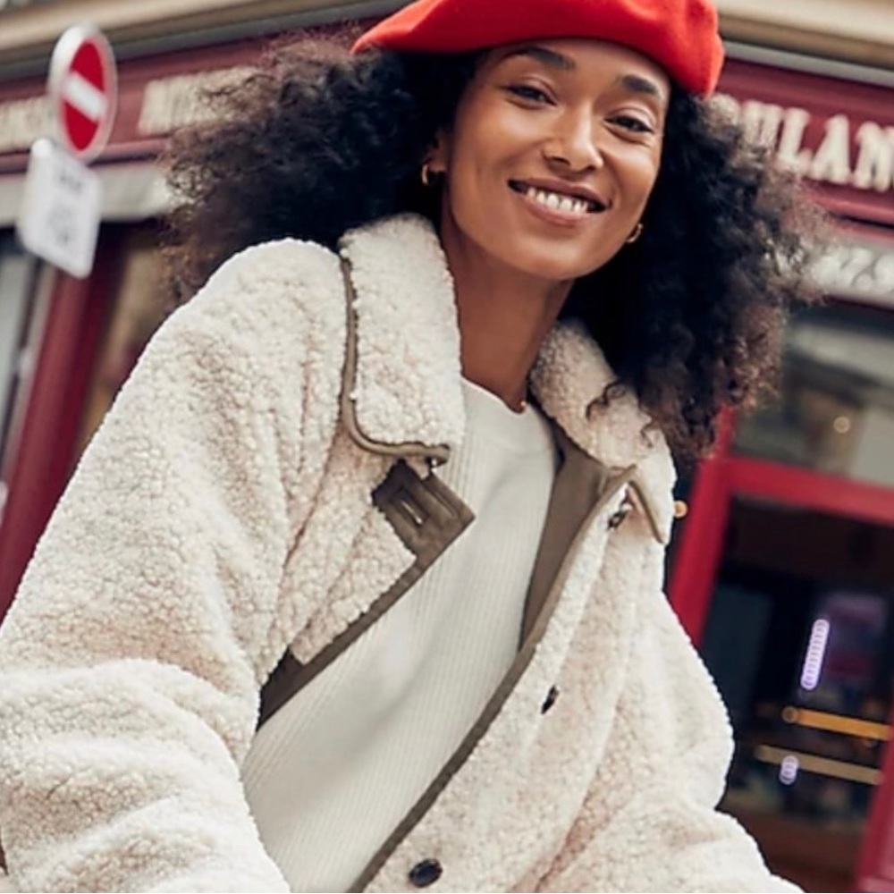 New With Tags J. Crew Teddy Sherpa Jacket XS